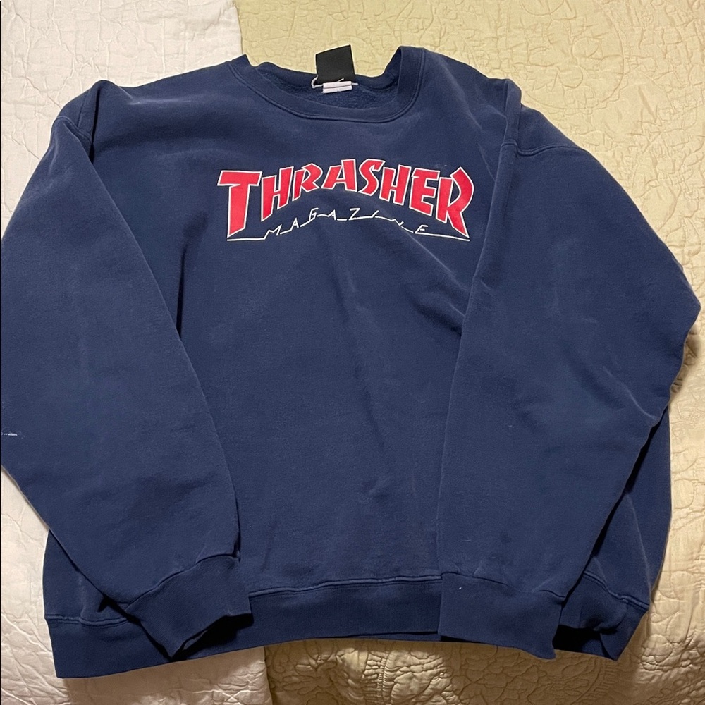 Thrasher Dark Blue Crewneck Sweater